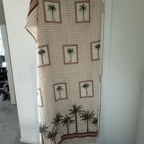 Palm Tree Patterned Shower Curtain - Picture 1 of 3